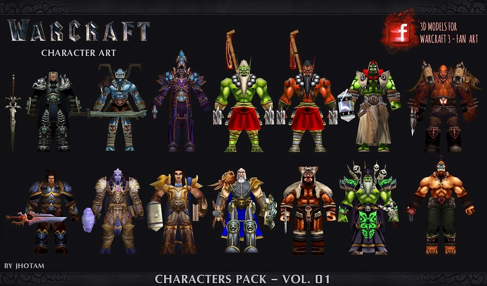 WC3_CHARACTER PACK_VOL_01
