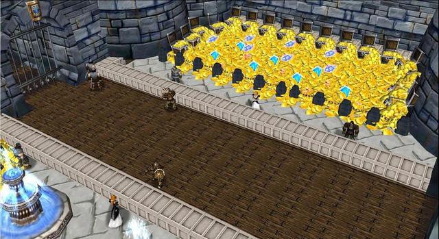 West Emerald Kingdom's Bank during the robbery of the Crimson Legion pirates.