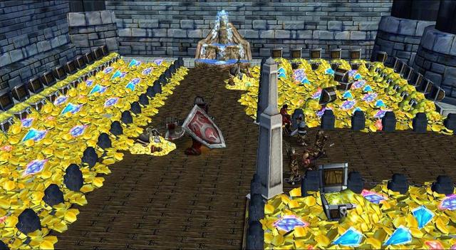 West Emerald Kingdom's Bank during the robbery of the Crimson Legion pirates.