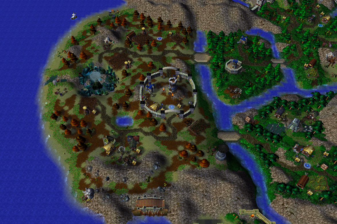 Westfall is one of the largest "block" pieces of terrain.  I added the rift in the middle-west but only later remembered that the map doesn't take pla