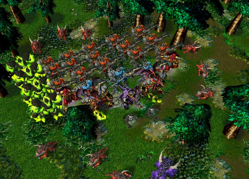 What a surprise!
Few days ago, when the Trolmanian Army started fighting the Infernals, a huge horde of elite demons of the Burning Legion appeared.