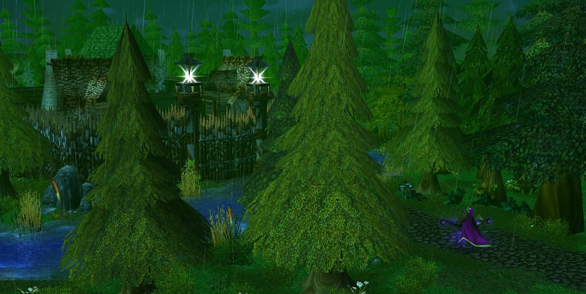 "What is going on?"

Freja returned to the camp of what appeared to be Silvermoon refugees, but the structures weren't of a typical High Elven style