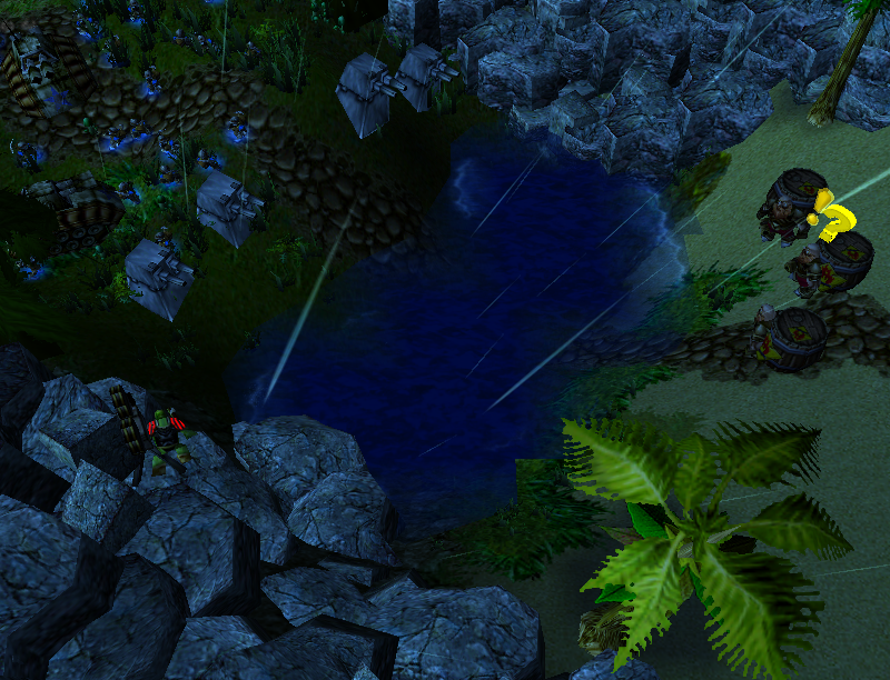 When I saw the picture of the molemen's planning-map afterwards, I hurried to the other border of Un'goro where I found out that the exact same thing
