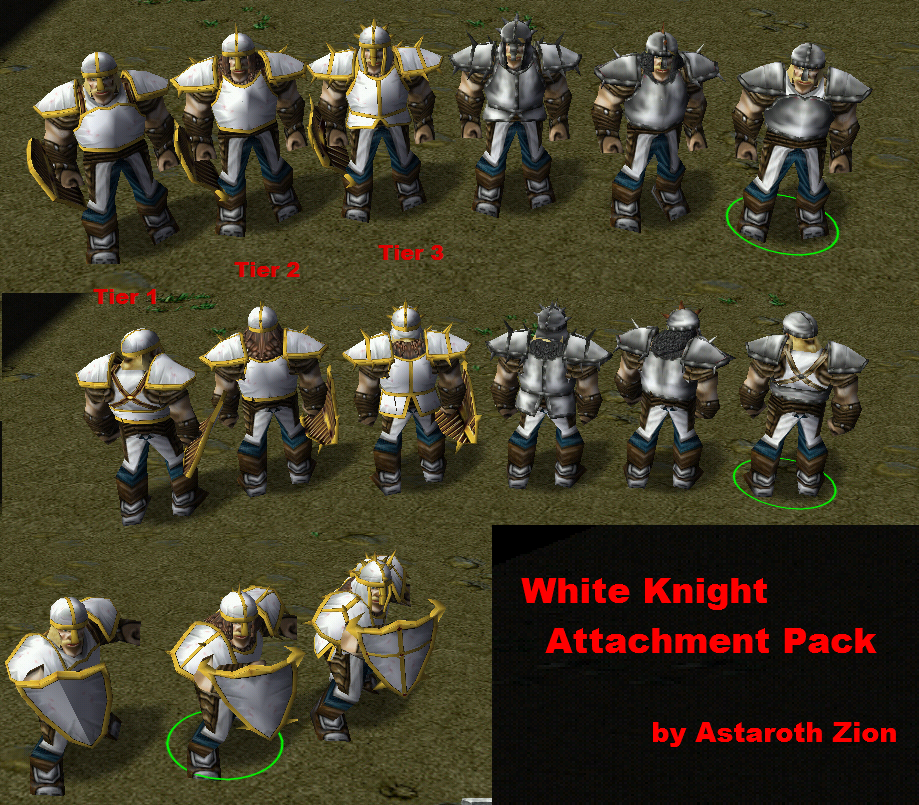 WhiteKnight Set 2014.
Older version of the knight set, saved to compare with future versions.