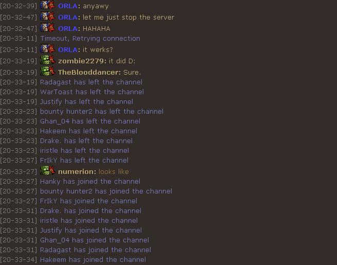Whole server stopped....