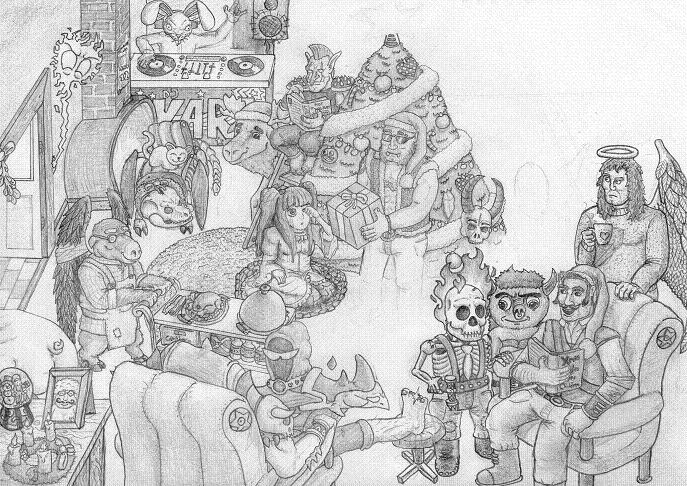Why not upload this unfinished thing from 2013? It's Christmas after all ^^