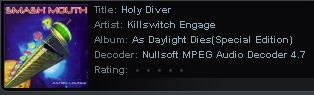 Winamp Fail - this wouldn't be so bad if it didn't get an album from what is pretty much the opposite genre