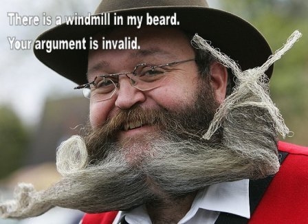 Windmill in the beard