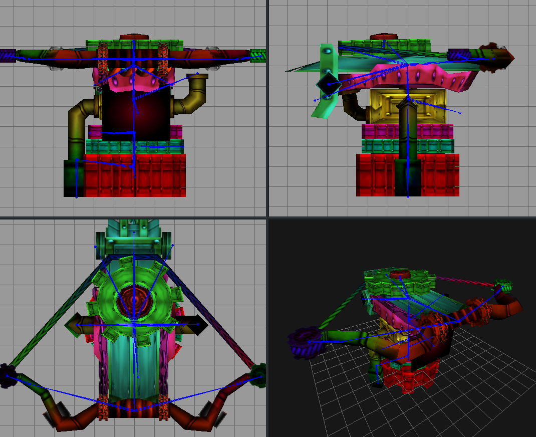 WiP8
The gayest skeleton ever, rigged.