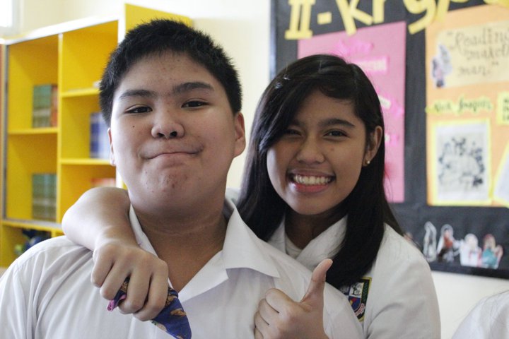 With one of my best friends.