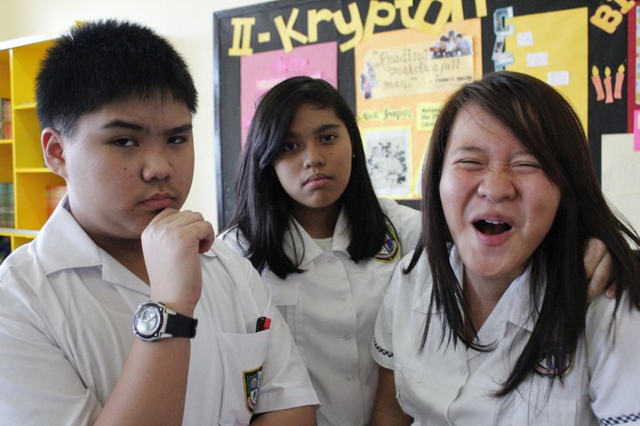 With the rest of my friends.