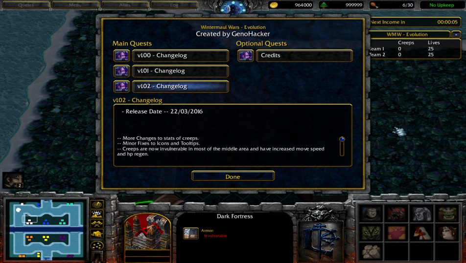 WMW Changelogs