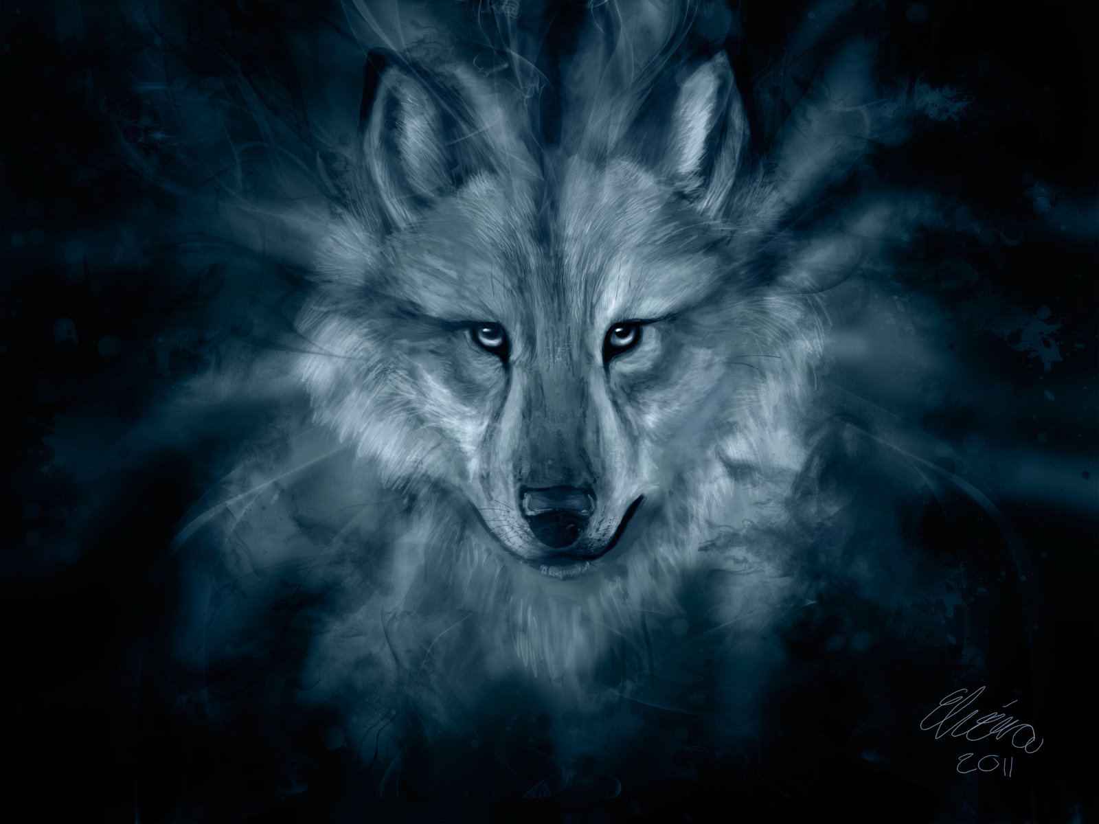 Wolf Spirit HD Wallpaper by wolfhowl10