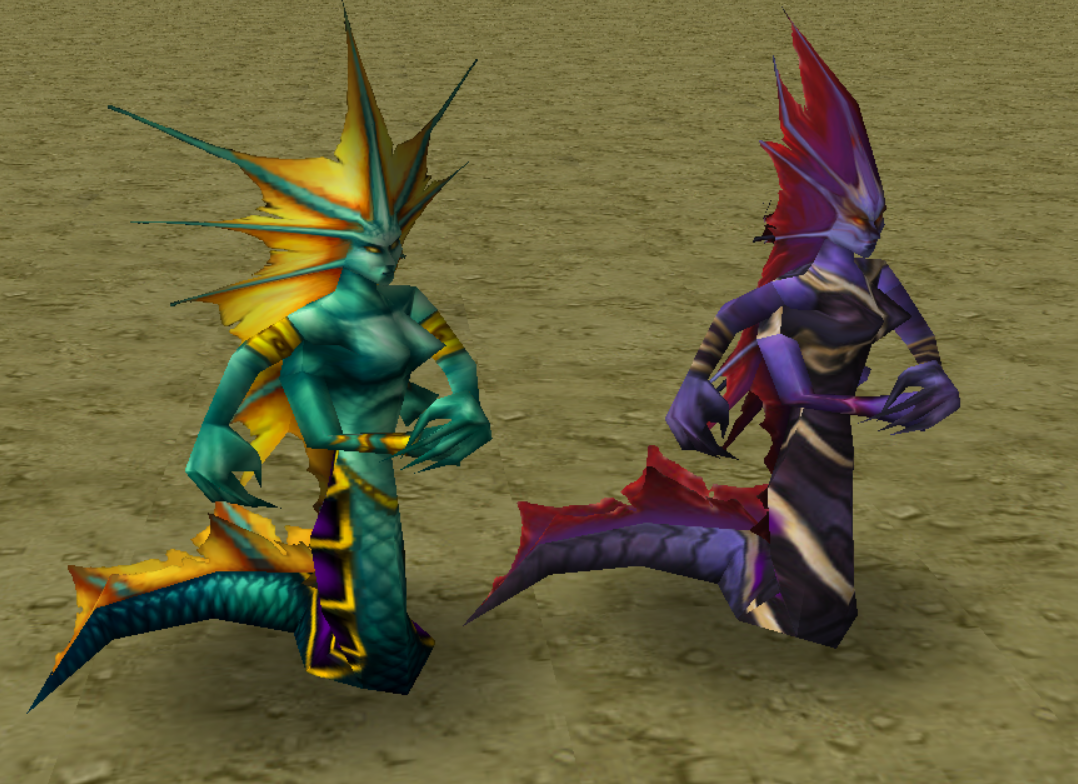 WoW-inspired Naga model edit for my map