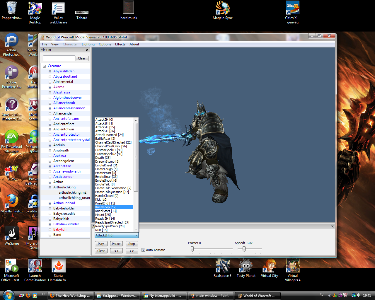 wowmodelviewer window