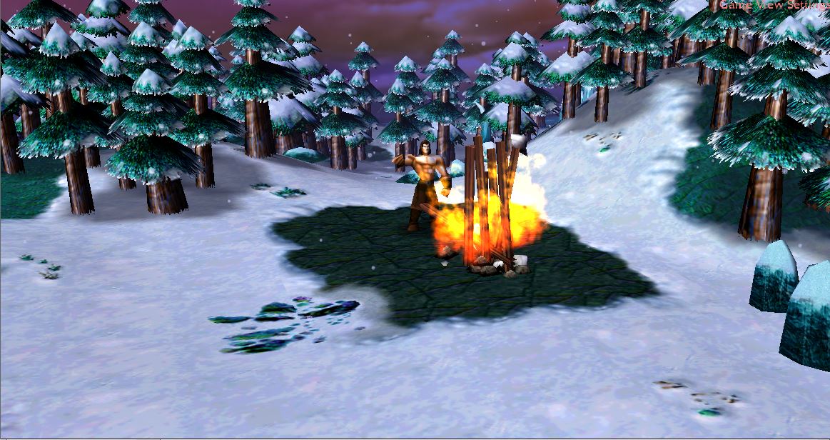Xerxes camping out the woods