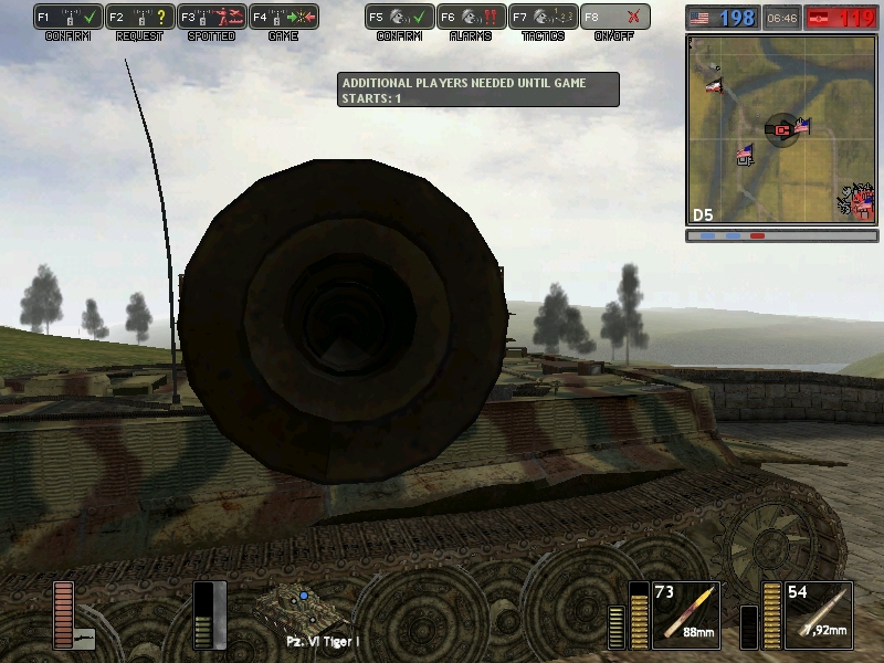 Yeah, thats a Tiger. Its point straight to you.

~Took from Battlegroup 42, a mod for Battlefield 1942