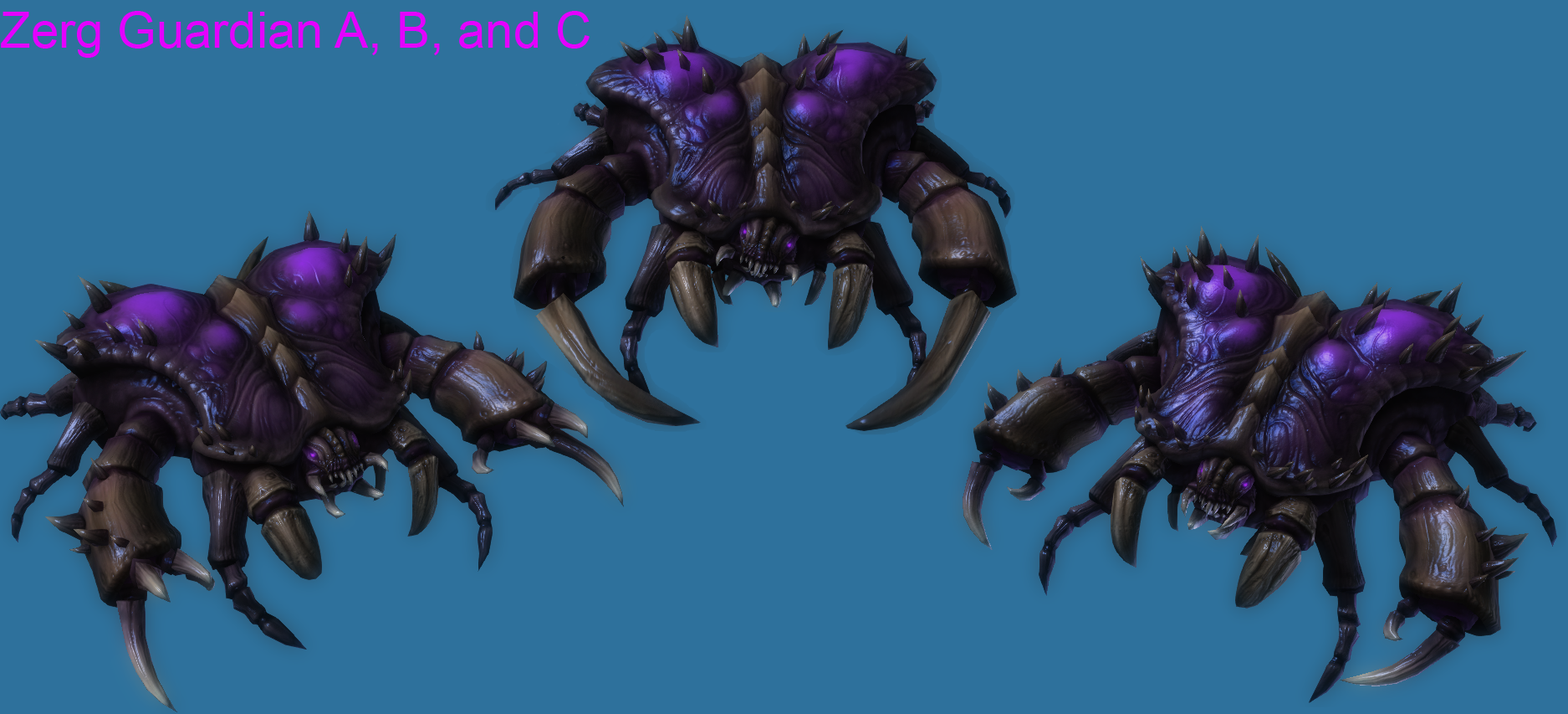 Zerg Guardians A, B, C