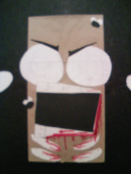 zombie paper bag puppets ftw